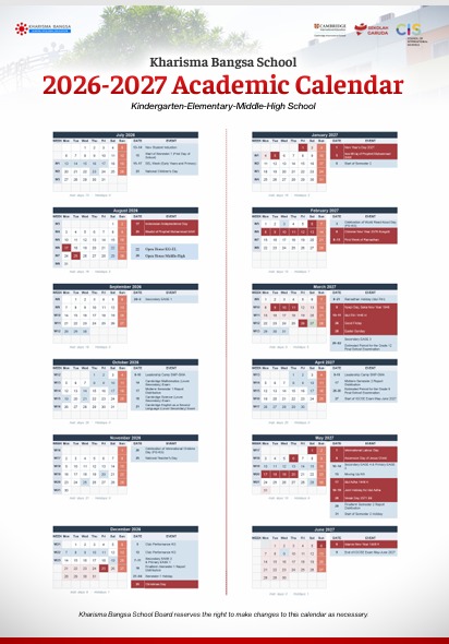 academic calendar kharisma bangsa